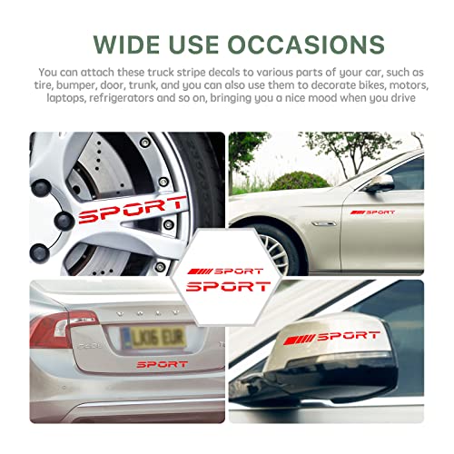 Wheel Rim Decal Stripes Set Sport Emblem Reflective Stickers - Car Letter Stickers - Car Accessories - 12 Pcs #TOP3