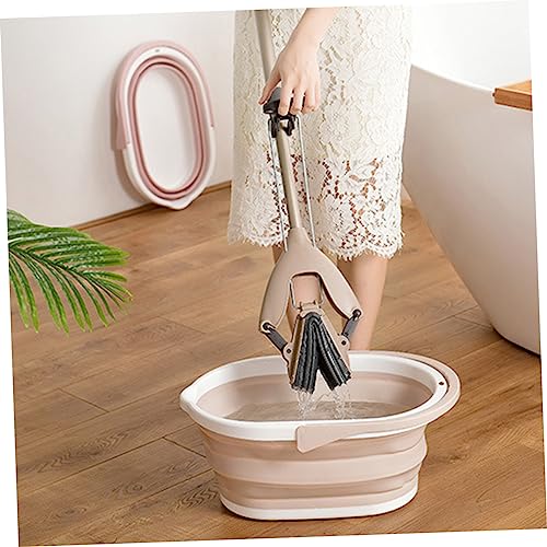WATIIFUFU Faltbares Wischeimer-set Zum Reinigen Von Kunststoffmopp-wasserbehältern Wischmopp-zubehör Für Hartholzfliesen Beton Glas – Bild 8