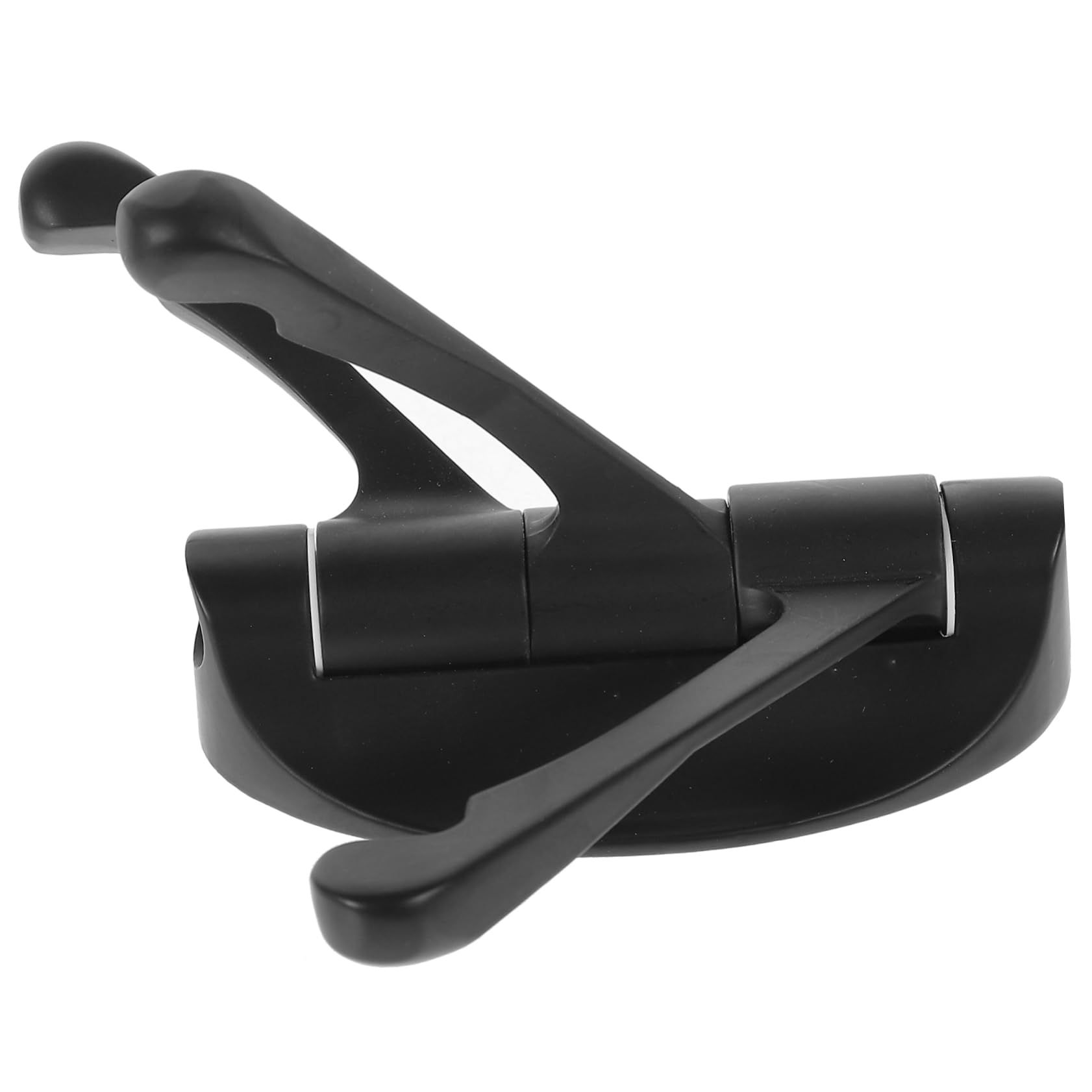 OSALADI 4 Pz Gancio a Tre Ganci Da Parete in Metallo Girevole Perforato Per Cucina e Bagno (nero) Montato Triplo Gancio Girevole Sospeso Ganci a Muro Rotante Porta Black Lega Di Zinco