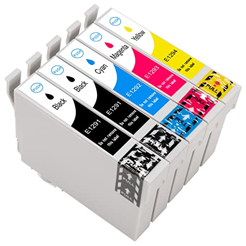 ESMONLINE 5 er Set Multipack kompatible Druckerpatronen als Ersatz für Epson T129 E129 passend für Workforce WF-7015 WF-7525 Stylus Office SX420W SX425W SX435W SX440W SX525W tylus Office BX625 BX925