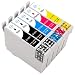 Produktbild ESMONLINE 5 er Set Multipack kompatible Druckerpatronen als Ersatz für Epson T129 E129 passend für Workforce WF-7015 WF-7525 Stylus Office SX420W SX425W SX435W SX440W SX525W tylus Office BX625 BX925
