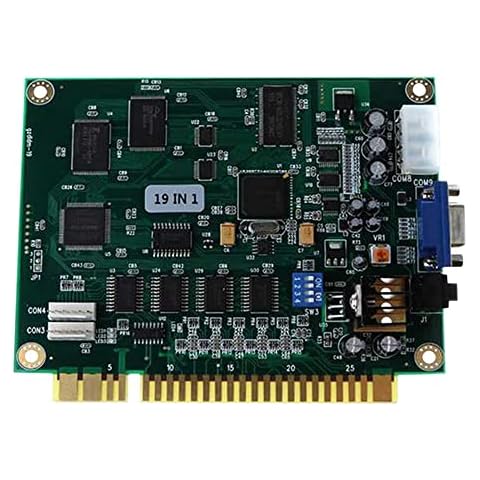 YEHEI 19 in 1 Multicade PCB Board Classic Game Board VGA Output Game Board Horizontal Durable for Jamma Cover