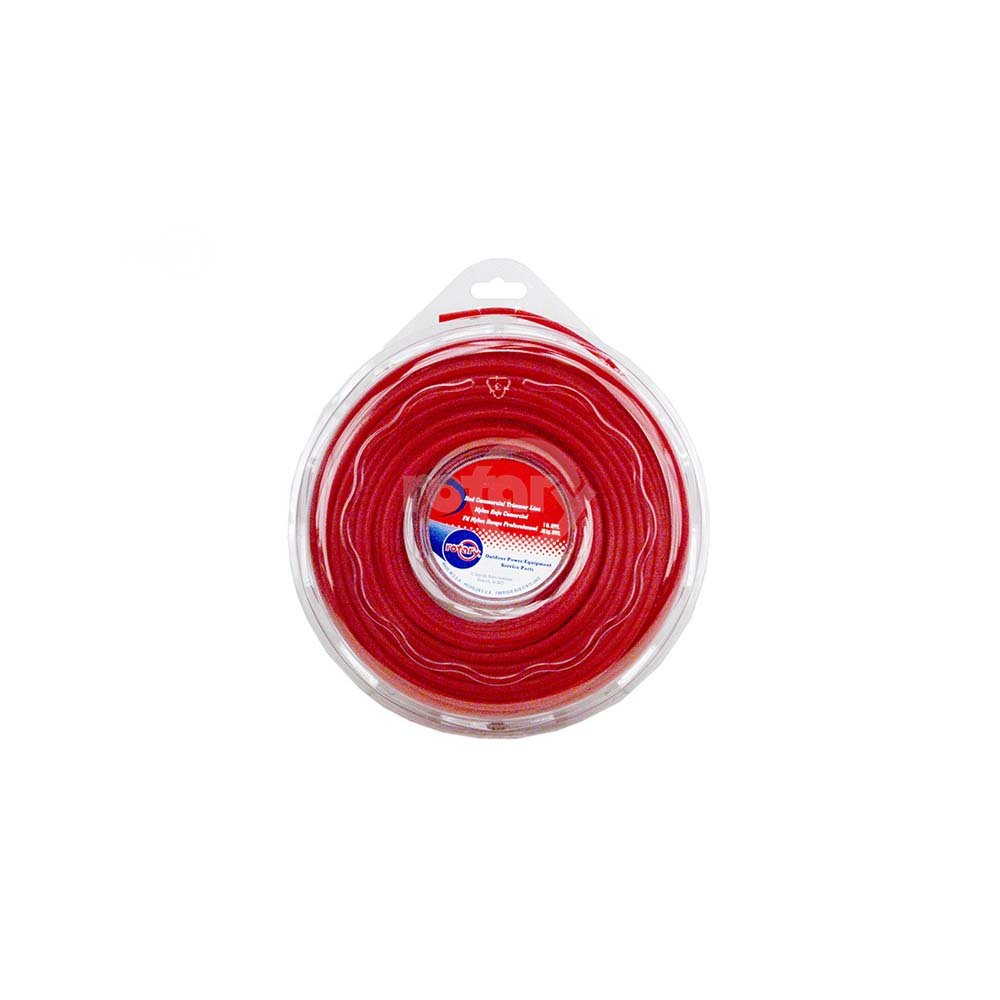 Coupe-bordures .155 1 fil nylon rouge en bobine de type donut commercial