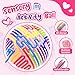 2 Pack Sensory Activity Ball for Kids Adults, Sensory Fidget Toy for Autism ADHD Tools with 20 Strings, Stress Relief, Pink Travel-Friendly Toy for Kids 5-7 8-12