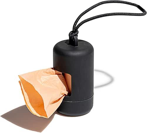 Wild One Dog Poop Bag Holder and Dispenser with Leash