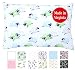Toddler PILLOWCASE (14" x 19") - 100% Cotton Percale - Envelope Style - Made in Virginia (Counting Sheep)