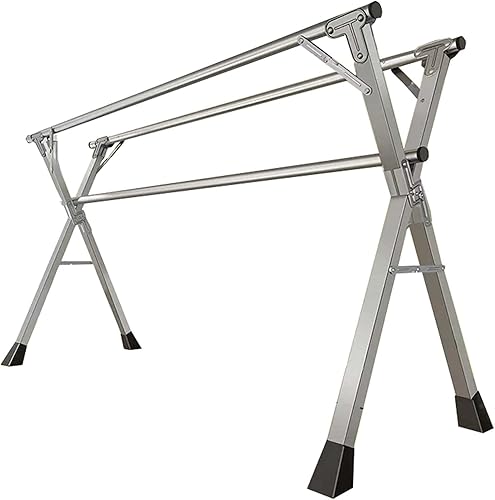 Miniatura 1 de FGYAHOKN Percheros de secado de ropa para interiores y exteriores, 94 pulgadas, estante de secado de ropa plegable, en forma de X, estante de ropa