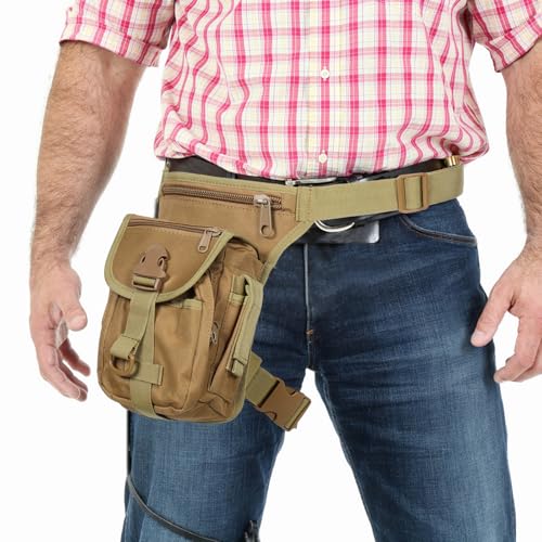 Sin espacio: bolsa de muslo para motocicleta con compartimentos múltiples 7