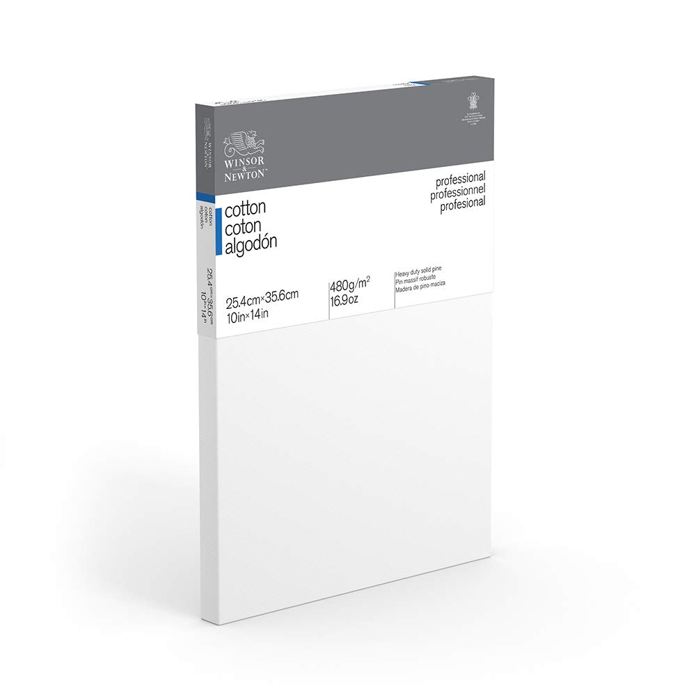 Winsor & Newton Professional Stretched Canvas Cotton 10x14in For Oil Acrylic ...