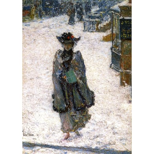 Poster scène de rue matin de Noël 1892 habillez vos grands murs vides