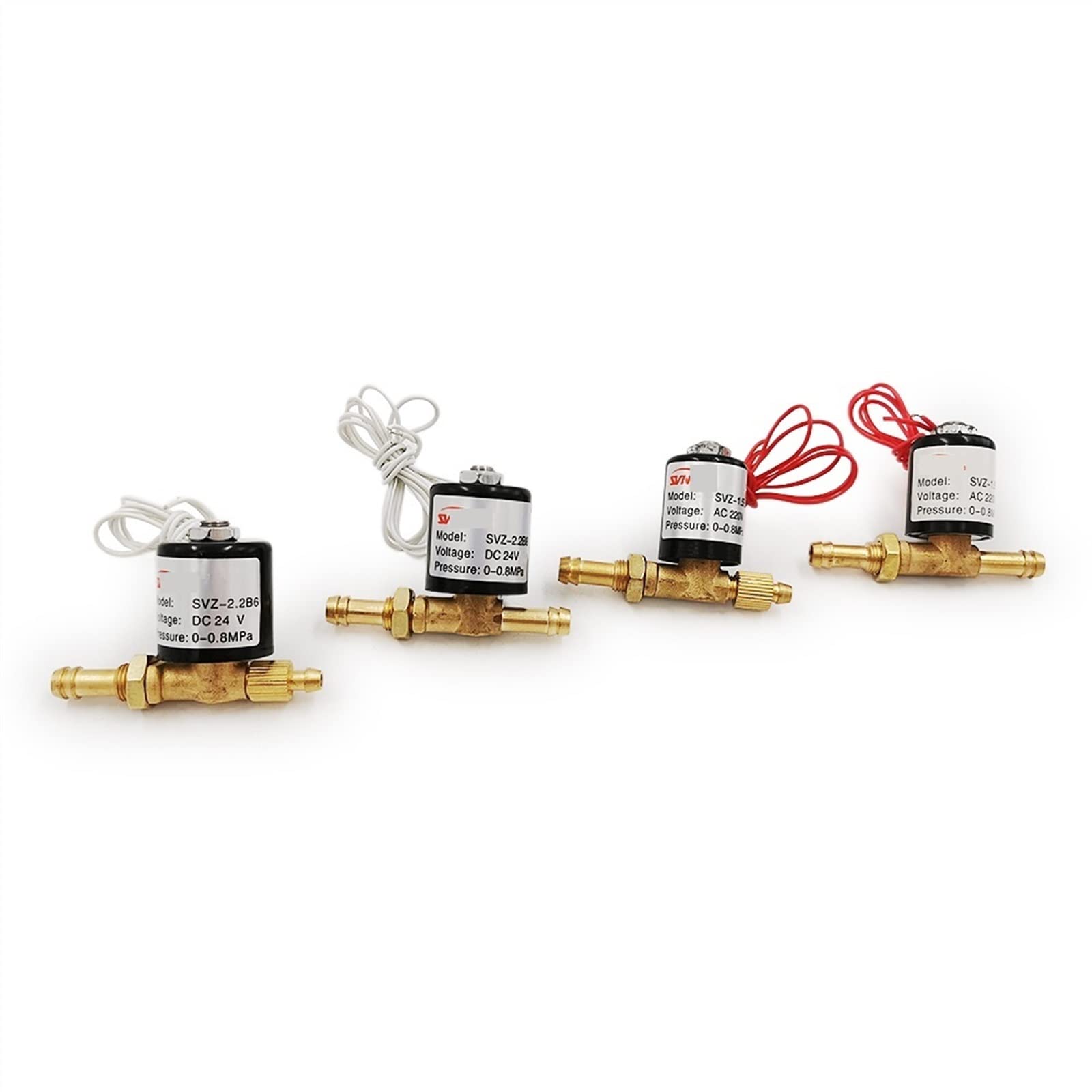 Lot De 2 Électrovannes Bidirectionnelles SVZ-1.5 / SVZ-2.2 – 24V DC / 36V AC / 220V AC Pour Soudage TIG Argon Et Dévidoir Fil