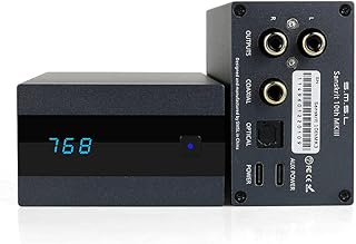 Dilvpoetry SMSL Sanskrit 10th MKIII AK4493SEQ DAC : XMOS XU316 DSD512 PCM32bit/768kHz USB Optical Coaxial Audio DA Converters HiFi Home Audio Desktop Mini RCA DAC with Remote Control (SK10 MK3, Gray)