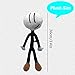ZEWAN 14in New Stickman Plush Toy,Cute Cartoon Anime Game Henry Stickman Figure Plush for Game Fans Collect
