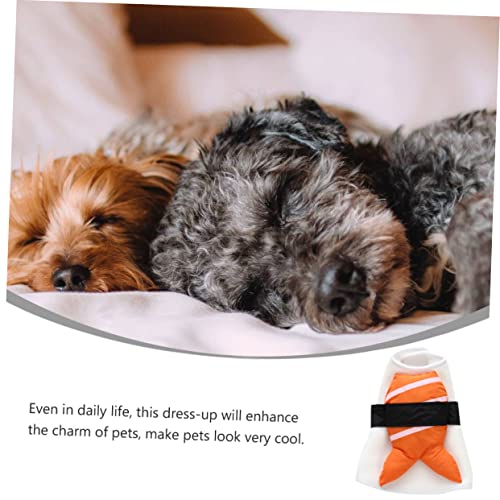 Disfraz para perro cosplay divertido talla L naranja miniatura 5