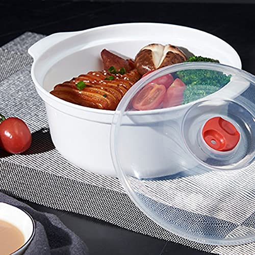 Contenitore per il pranzo, 3 pezzi, in plastica, per alimenti freschi, con coperchio ermetico, da meno 20 ℃ a 120 ℃, può essere riscaldato nel forno a microonde