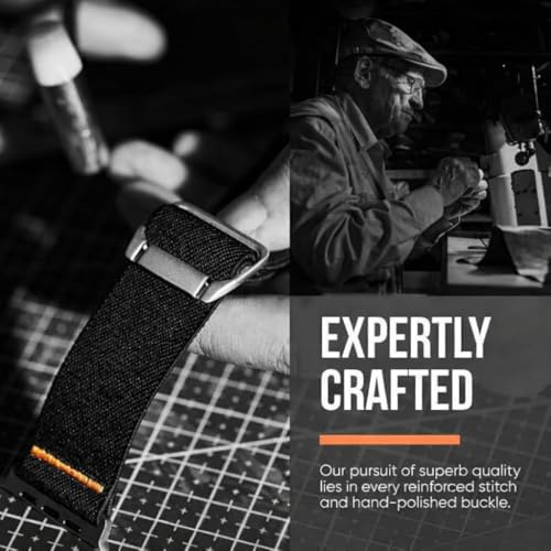 Image of Printme Nylon Stretchable Belt for Apple Watch Ultra 3 /2 /1, Series 11 /10 /9 /8 /7 /6 /5 /4 /3, SE 42, 44, 45, 46, 49 mm, Elastic Trail Loop Sport Band, Adjustable Breathable Rugged Smartwatch Strap