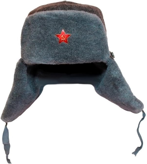 Made in USSR Original Soviet Russian Army Soldier Faux Fur Hat - Shapka Ushanka! Ушанка г. Бобруйск 1985