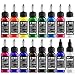 HAWINK Tattoo Ink Set 1OZ 14 Colors Ink and 2 Color Mixing Solution Upgraded Version Tattoo Supply TI205-30-16