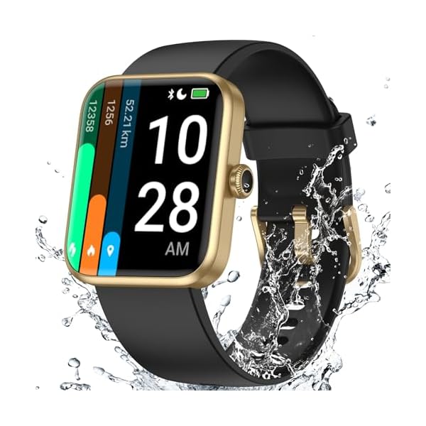 40mm Small Smart Watch for Women, 50 Meters Waterproof Sport Step Counter, Fitness Tracker Watch with Heart Rate Blood Oxygen Monitor, Alexa-Built in Smartwatch Pedometer Digital Watch