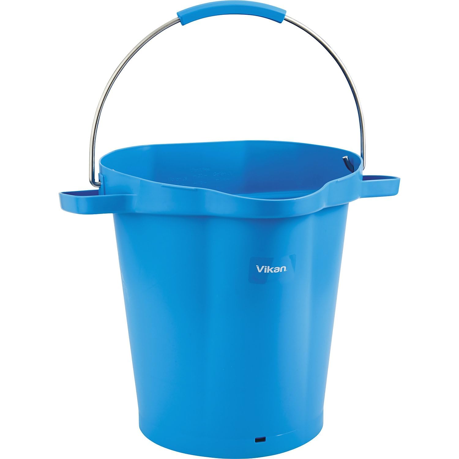 Vikan - Hygienischer Eimer - Mit Ausguss - Maßeinteilung - 20L - Blau