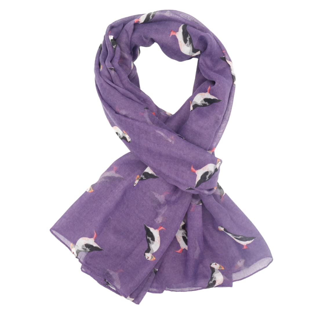 The Olive House Women's Purple The Olive House® British Puffin Bird
