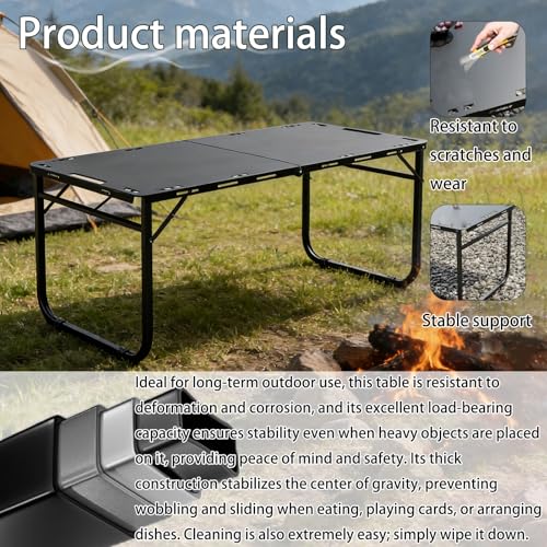 Table pliante portable pour vos pique-niques en camping et repas en intérieur - 7