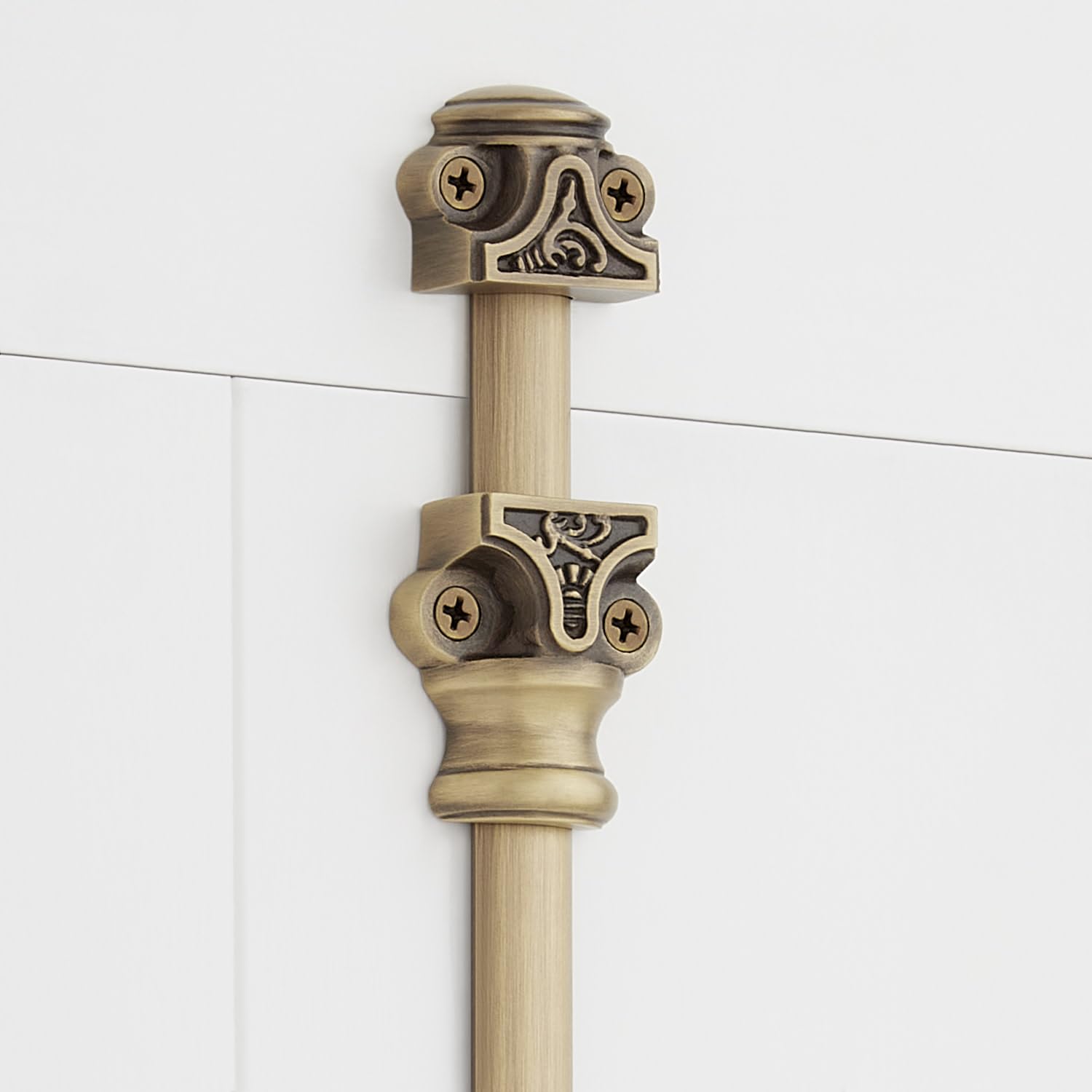 Signature Hardware 955211-1.56 Helmina 24 Inch Tall Cabinet Cremone Security Bolt - Antique Brass