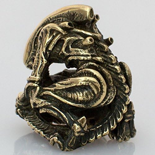 Paracord/Lanyard Bead in Brass for Jig Pro Shop by Russki Designs (Alien Xenomorph (Brass))