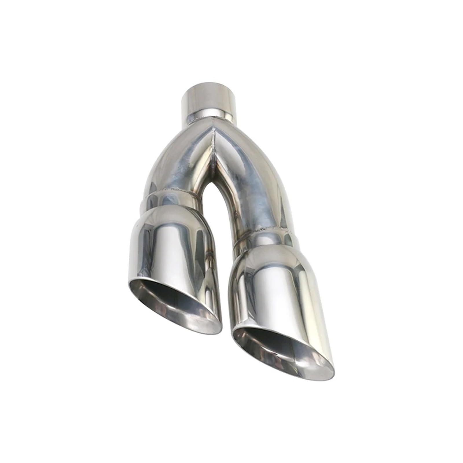 Terminali Di Scarico Doppi In Acciaio Inossidabile Interfaccia Da 80 Mm Uscita Da 102 Mm Tubo Di Scarico Per Auto Terminale Di Scarico Accessori Doppia Terminale Scarico