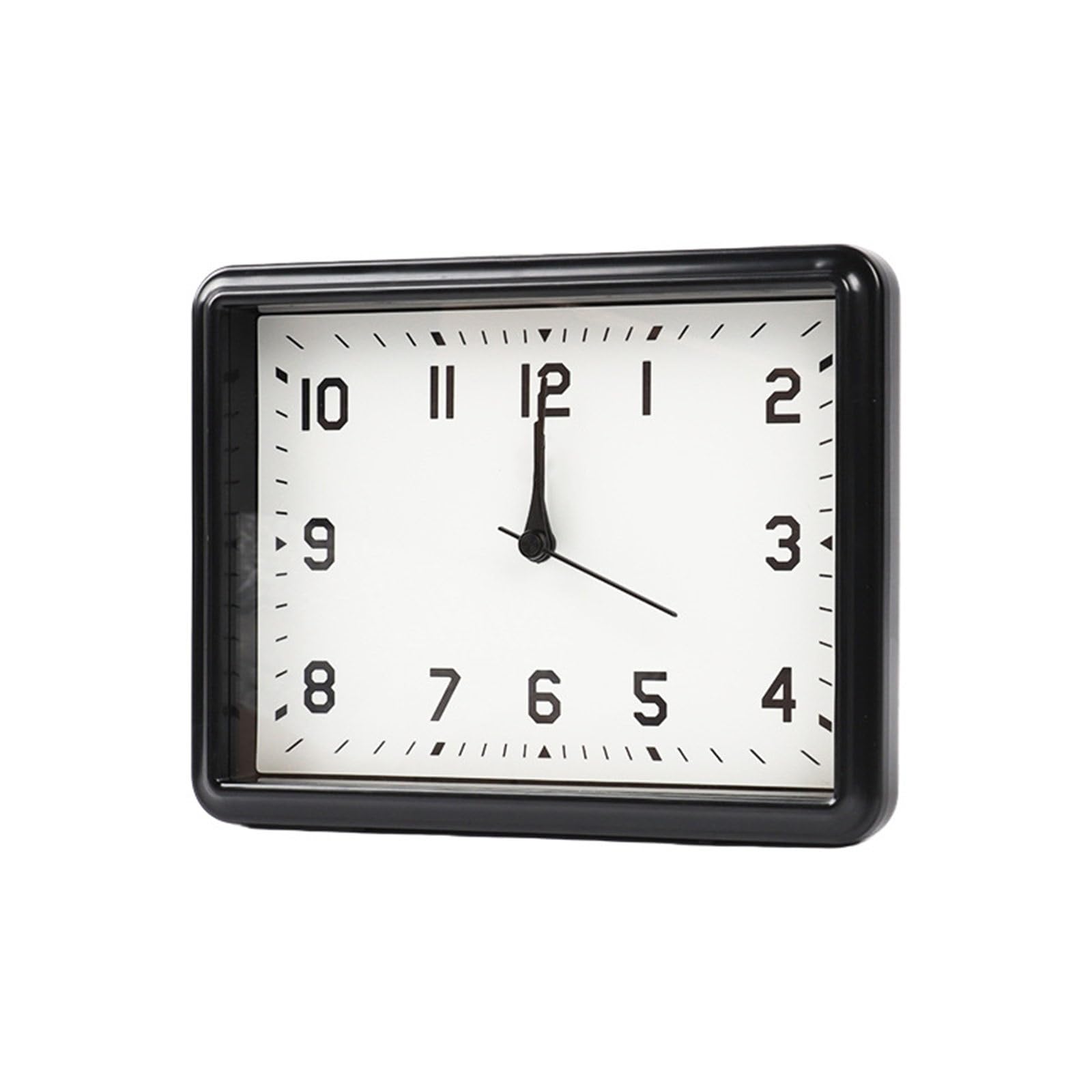 Limtula Bedroom Not Ticking Desk Clock with Quiet Mechanism Big Numerals Display Minimalists Battery Operated Analog Alarm Quiet Bedside