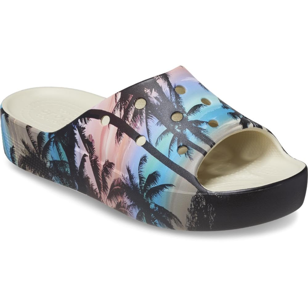 Crocs Womens Classicplatfrmretroresort Slide Bone/Mlti208765-2Y3-W8, Multicolor 6 UK (W8) (B0C8BQRGQX) Amazon Price History, Amazon Price Tracker