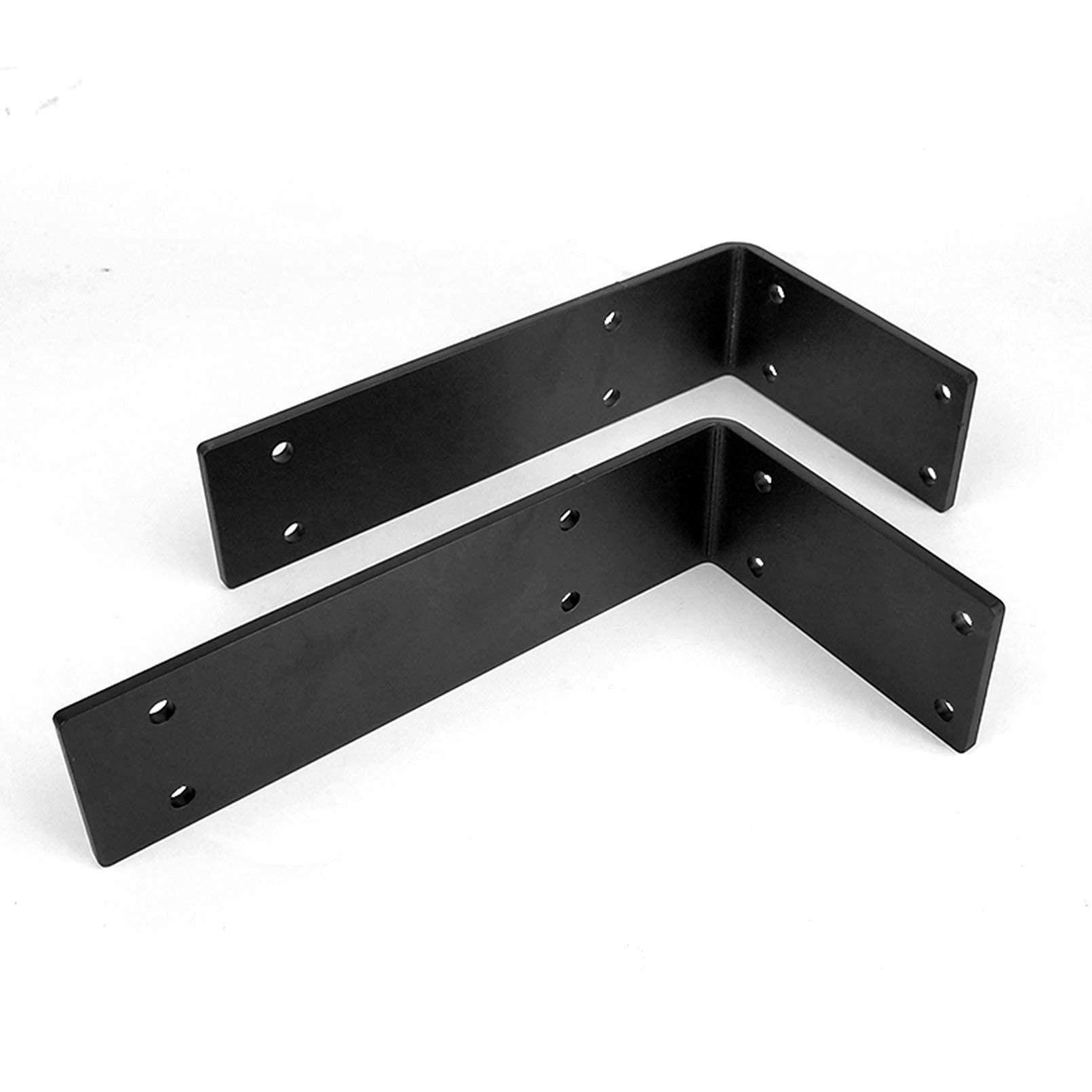Plankdragers Gamma Plankdragers Zwart 15cm Plankhouders 15 Cm Zware Belasting Industriële Wandhouder 8 Stuks Plankdragers Zwaar Belast Set Van 8 Houders