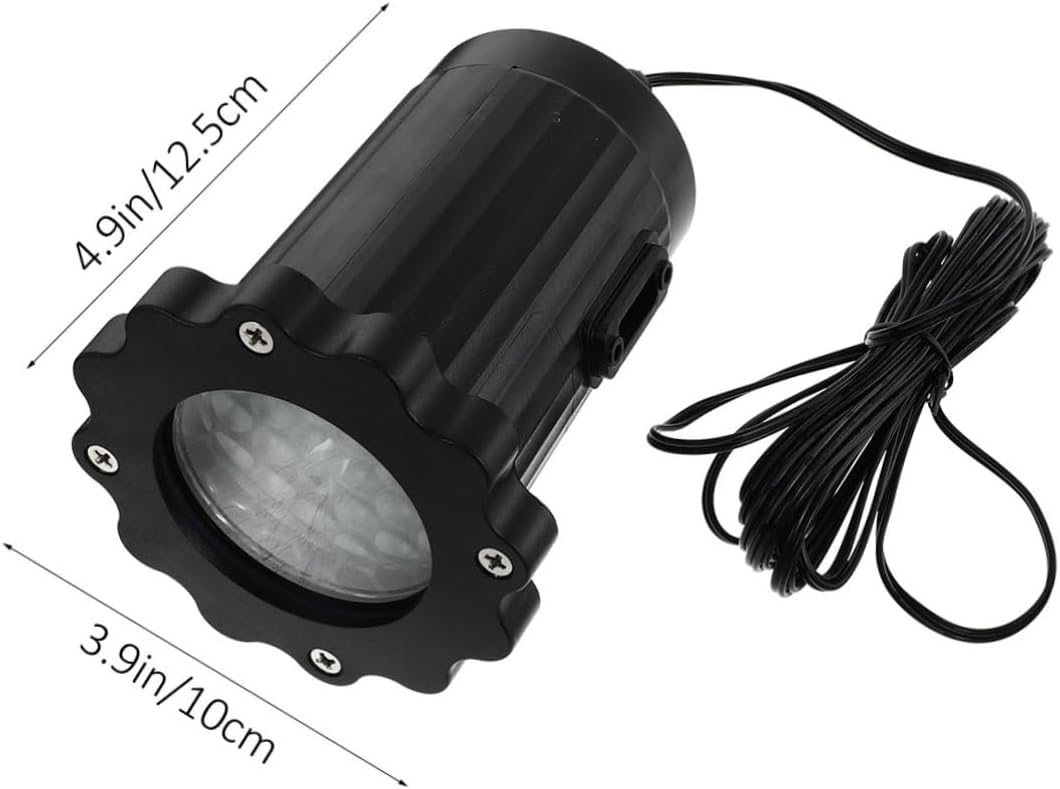 Lurrose 1Pc Christmas Snowflake Atmosphere Light LED Snowflake Projection Lamp for Outdoor Holiday Decorations for Parties Weddings and Winter Celebrations