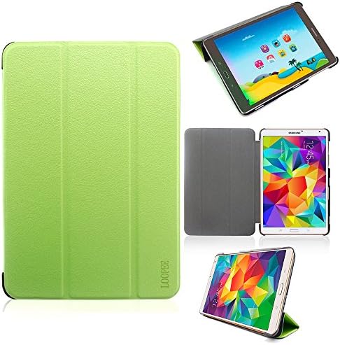 LOOPEE Samsung Galaxy Tab A 8.0  Case Ultra Slim Lightweight with Auto Sleep/Wake Feature.Green,6 Colors Available