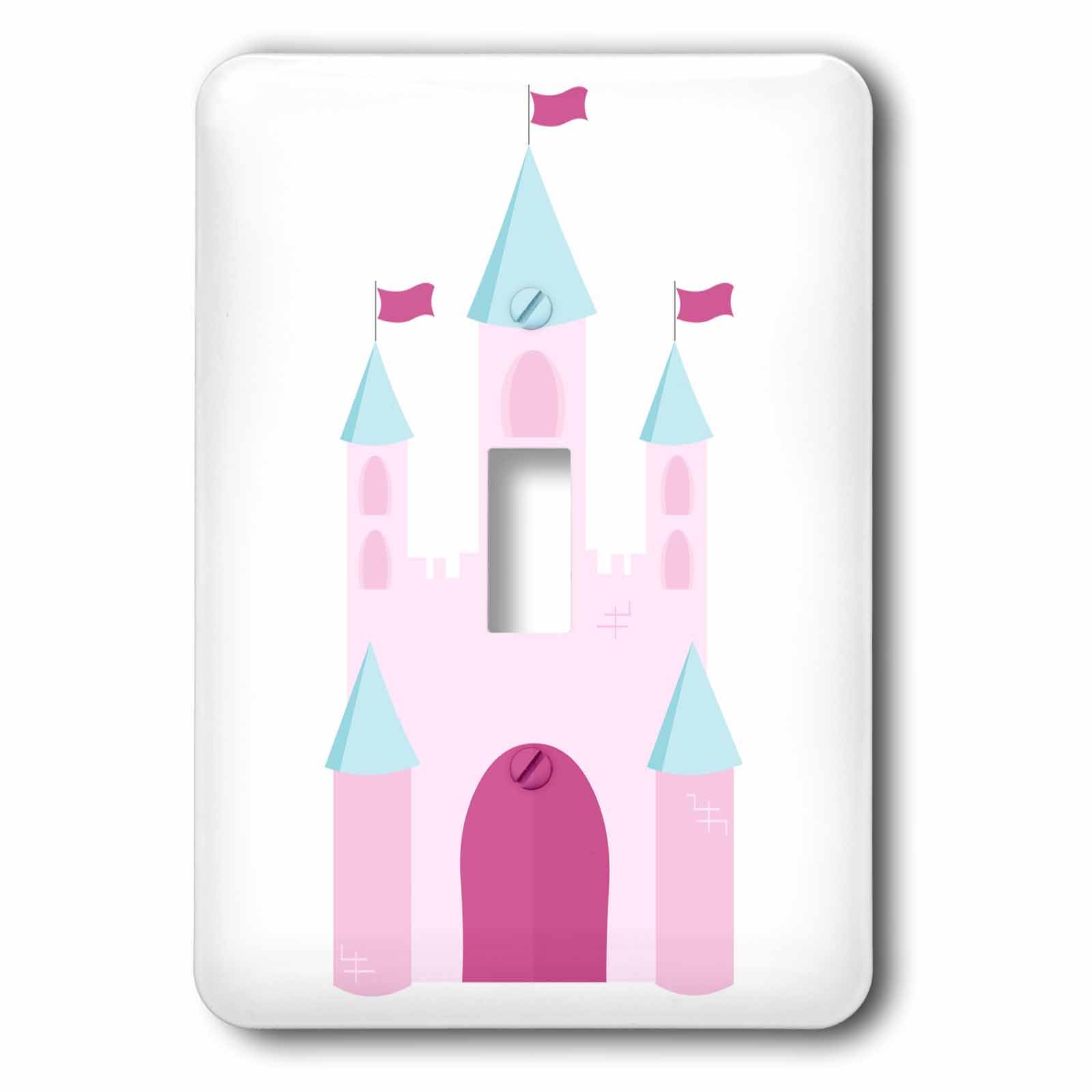 Interrupteur à bascule simple château de princesse pour remplacer une plaque murale unie