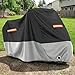 Favoto Motorcycle Cover Waterproof Outdoor - All Season Sun Protection with Lock-Holes Rain Snow Windproof Dustproof Universal Fit Motorbikes Vehicle Moped Cover, 96.5
