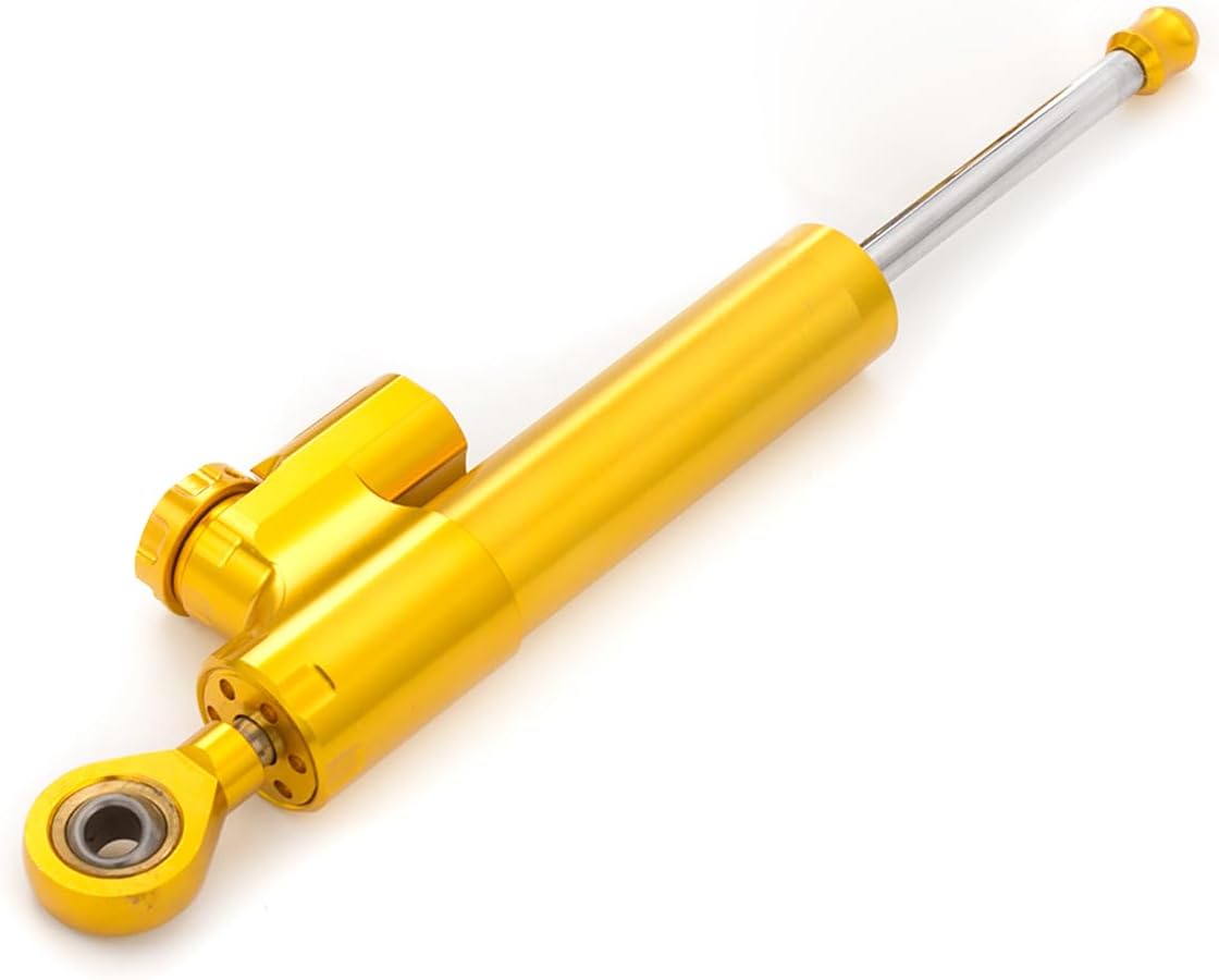 FXCNC Motorcycle CNC Steering Damper Stabilizer Buffer Control Bar with Mounting Bracket Kit Full Set Compatible with GSXR600 GSX-R600 GSX-R750 2006-2010