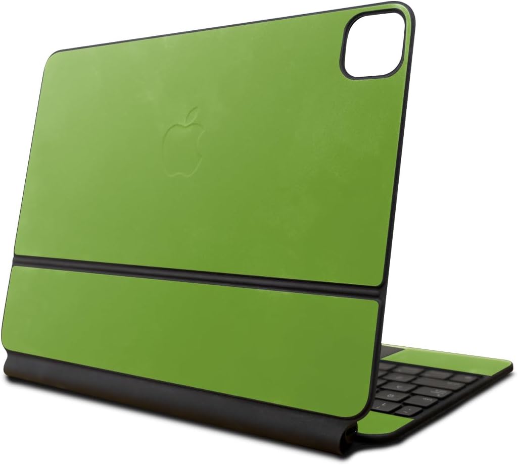 Skin Compatible with Apple Magic Keyboard for iPad Pro 13‑inch (M4) 2024 - Solid Lime Green - Premium 3M Vinyl Protective Wrap Decal Cover - Easy to Apply | Crafted in The USA by MightySkins