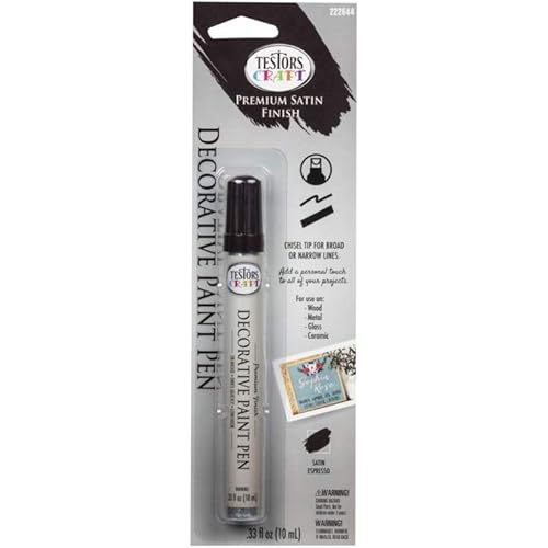 Rust-Oleum 222644 American Accents Satin Decorative Paint Pen, Espresso,0.33 Fl oz
