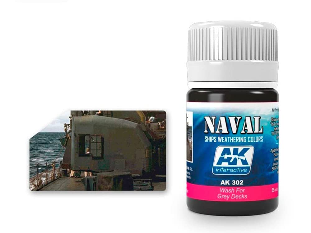 Ak Interactive Grey Paint Weathering Ak302 Wash For Decks