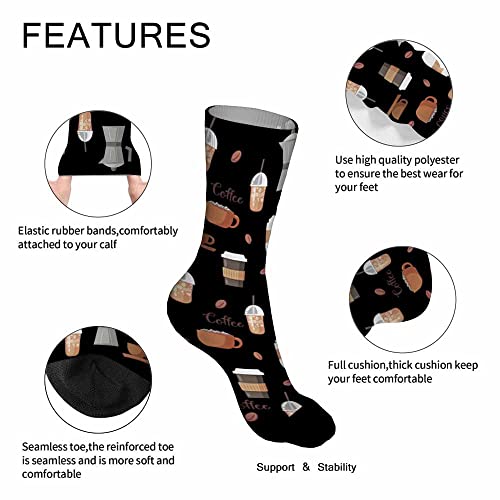 Image of Pehede Socks Mens Fun Dress Socks for Women Funny Novelty Crazy Design Socks