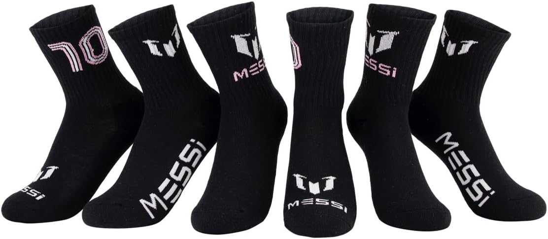 Messi Girls Lifestyle No-Show Socks, 6-Pack Kids Socks, Soft & Stretchy, Comfortable - Image 3