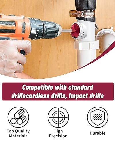 Image of Pipe Reamer with 1--Inch Head Aluminum Fitting Saver, Socket Saver For SCH40, ABS Pipe, Water Lines