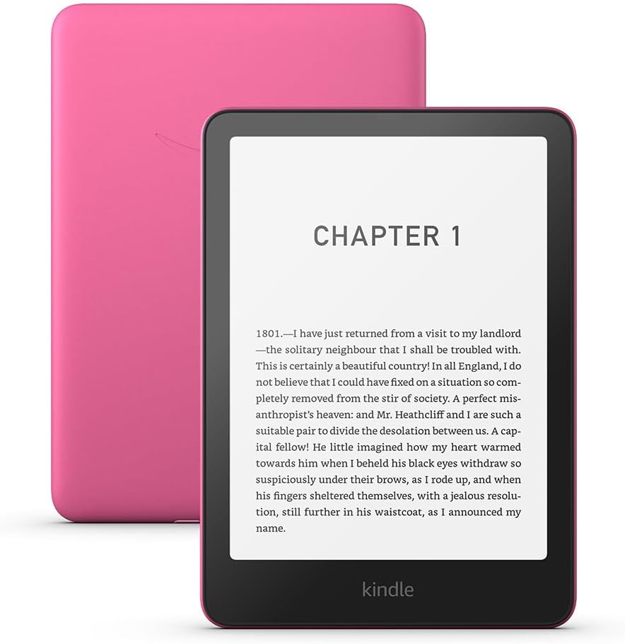 Amazon Kindle Paperwhite (16 GB) Our fastest Kindle ever, with new 7 glare-free display and weeks of battery life With Ads - Raspberry + Kindle Unlimited