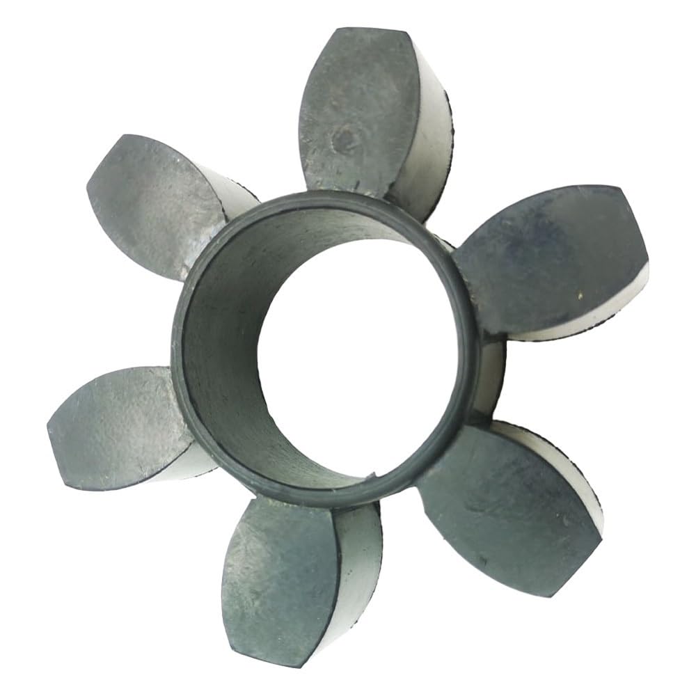 Accouplement d'arbre de tampon flexible, bloc d'amortisseur joint élastique hexagonal 1 pièce, couplage fleur prunier type HRC en caoutchouc/polyuréthane(Black,150)