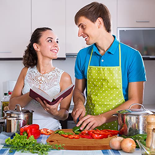 Zvp Extra Thick Bamboo Cutting Board For Kitchen 5 Pack, Extra Large Wood Chopping Board Set With Multifunctional Kitchen Scissors, Storage Holder, For Meat Cheese And Vegetables, Walnut Brown #TOP5