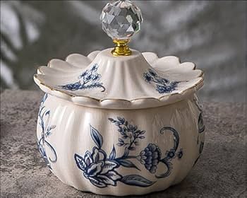 Amazon｜陶器 オブジェ アクセサリーケース ジュエリーケース