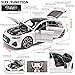 RZAPE Model Car Kits for Adult 1/18 Diecast Cars Compatible with Audi RS7 Sportback Car Collection,Remote Control Key Version Metal Toy Cars with Lights and Sounds,Toy Cars for Boys Age 4-7（White）