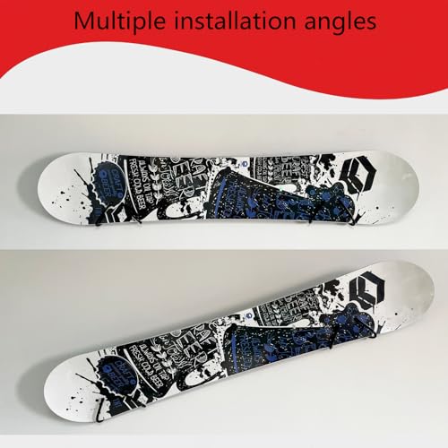 Pmsanzay 2 Pack Universal Ski and Snowboard Wall Storage Rack, Horizontal Wall Rack Hanger, Ski Holders Snowboard Gear Organizer Snowboard Display Stand for Room, Garage by Pmsanzay - Image 7