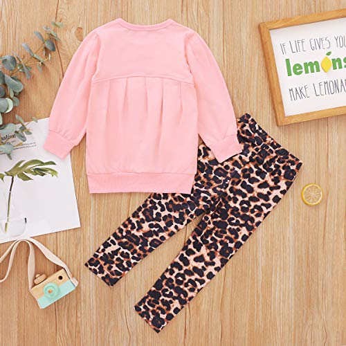Image of CM C&M WODRO Toddler Girls Clothes Winter Warm Long Sleeve Tops+Long Pants Set